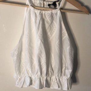 Eyelet Crop Top